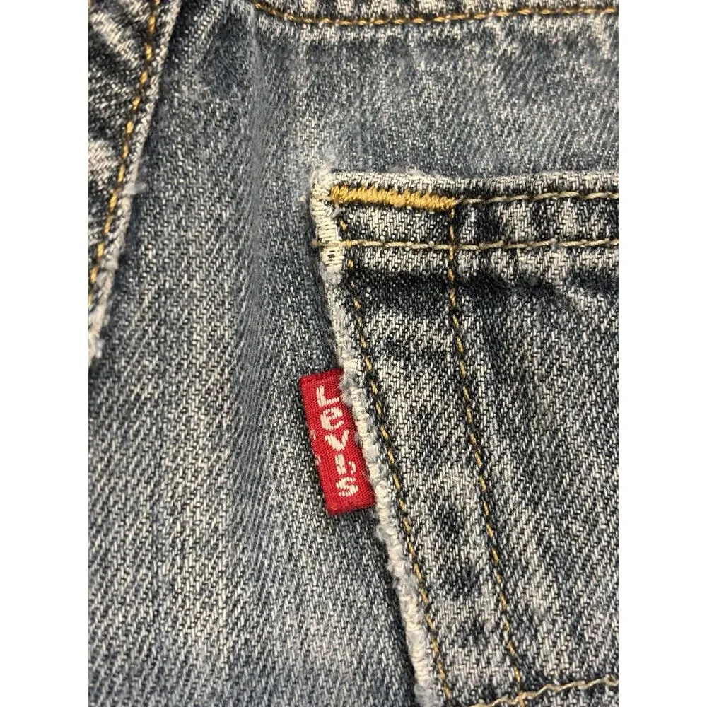 Y2K Levis 505 Regular Fit Straight Leg Jeans Mens 29x27 [tag 32x30] Medium Wash